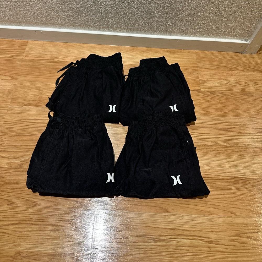 Hurley Kids Black Logo 4 pairs of pants size 7/8
